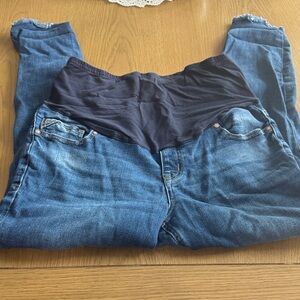 Stylish Blue Maternity Jeans